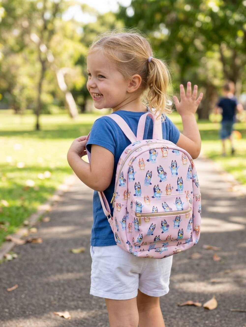 Pink Leather Bluey Mini Backpack NWOT!